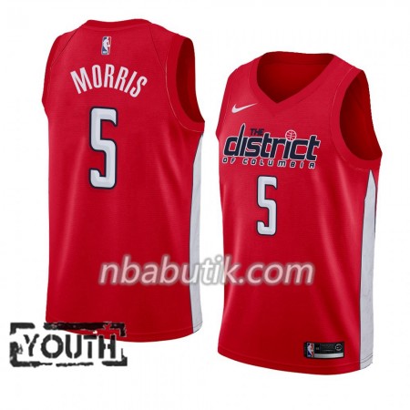 NBA Børn Trøje Washington Wizards Markieff Morris 5 2018-19 Nike Rød Swingman NBA Børn Trøje Washington Wizards Markieff Morris 5 2018-19 Nike Rød Swingman